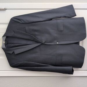 Burberry London Men's Navy Blue Wool Pinstripe Suit